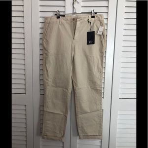Khaki gap girlfriend Chino pants